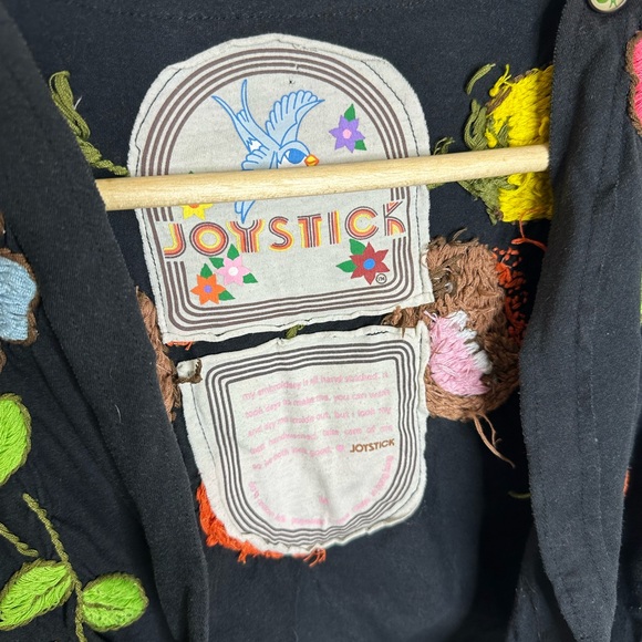 Johnny Was Joystick Hand Embroidered Floral Birds Cardigan Women’s - Size Med. - Picture 3 of 7